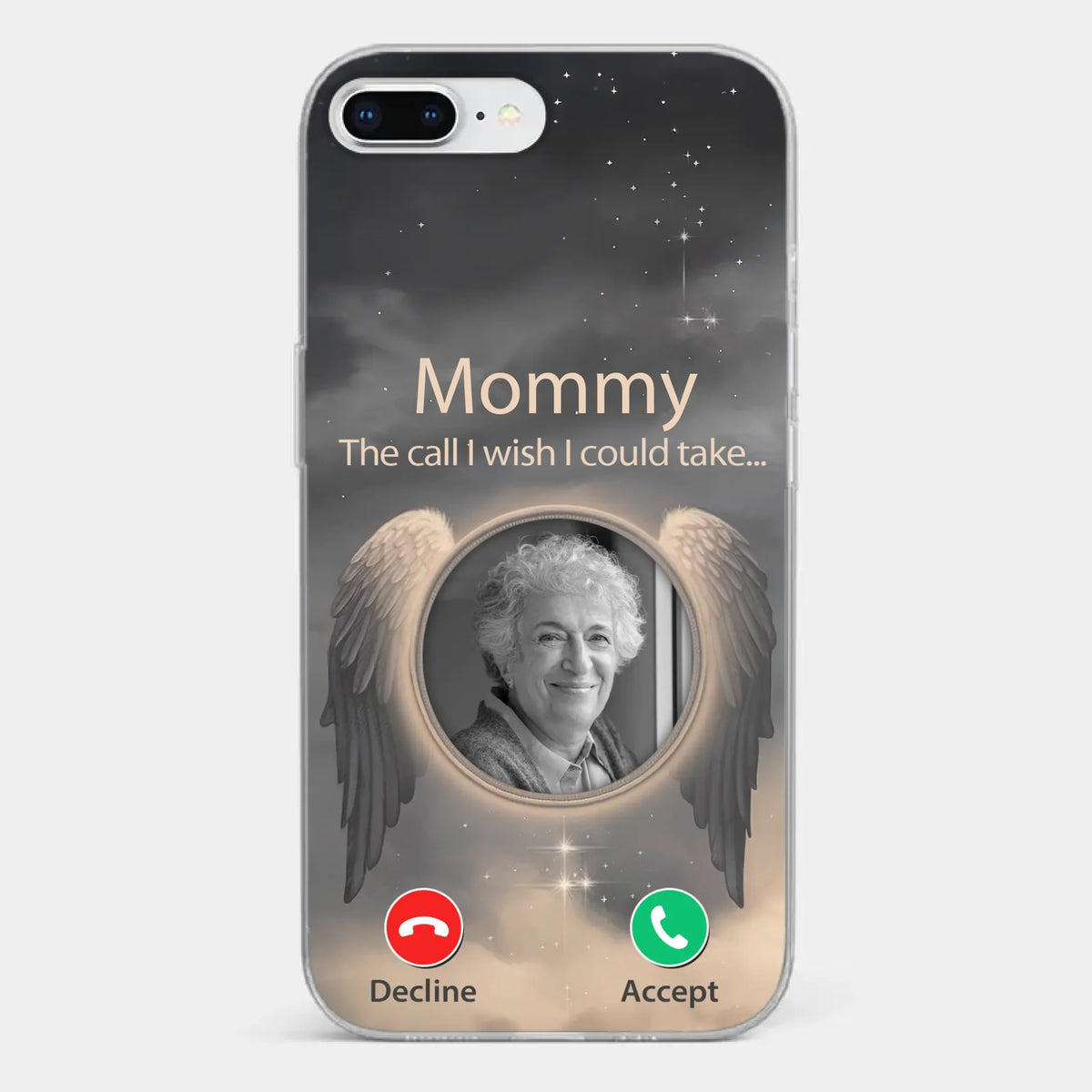 Custom Photo Because Their Love Continues To Guide You - Memorial Personalized Custom Clear Phone Case - Sympathy Gift For Family Members