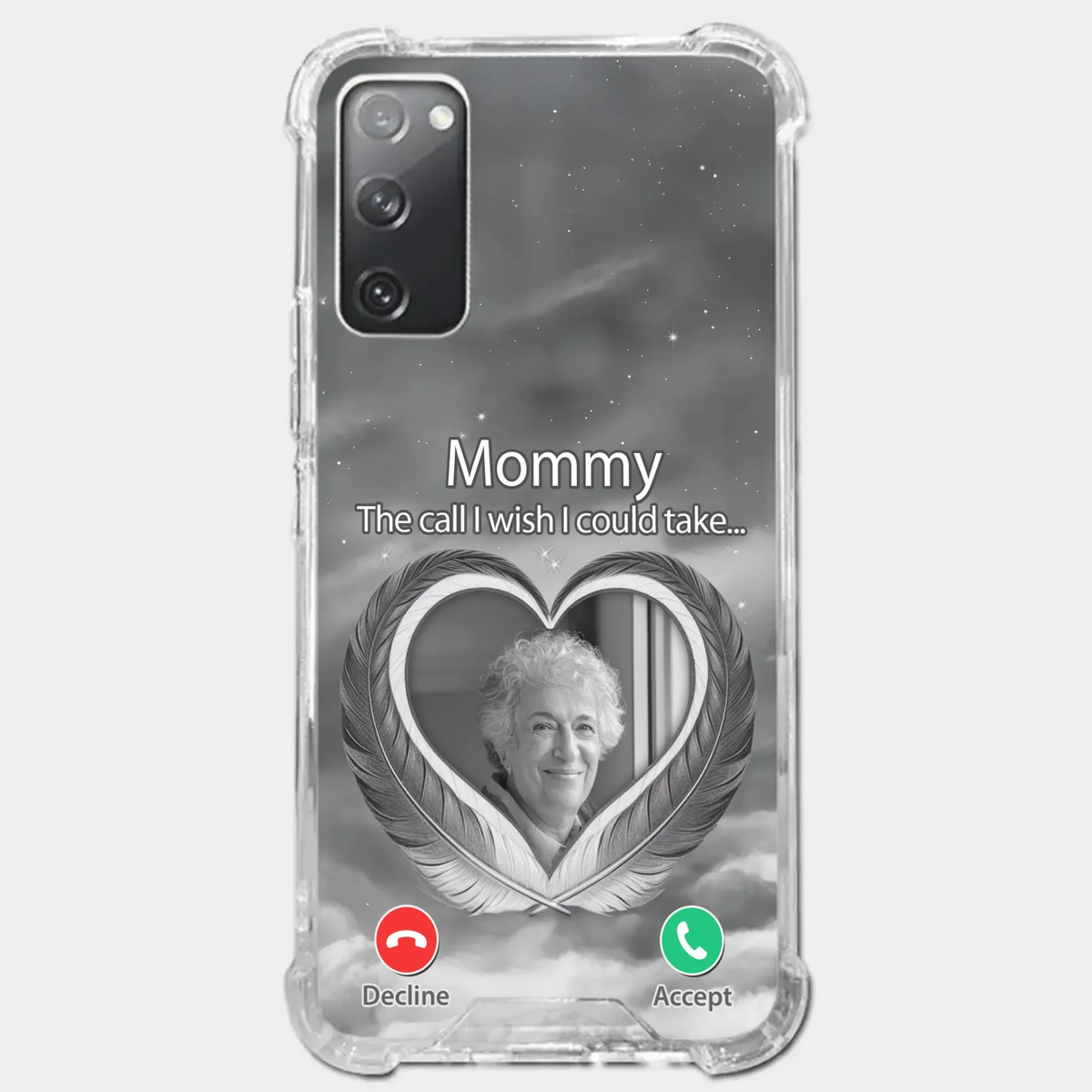 Custom Photo A Little Something To Make You Feel Connected - Memorial Personalized Custom Clear Phone Case - Sympathy Gift For Family Members