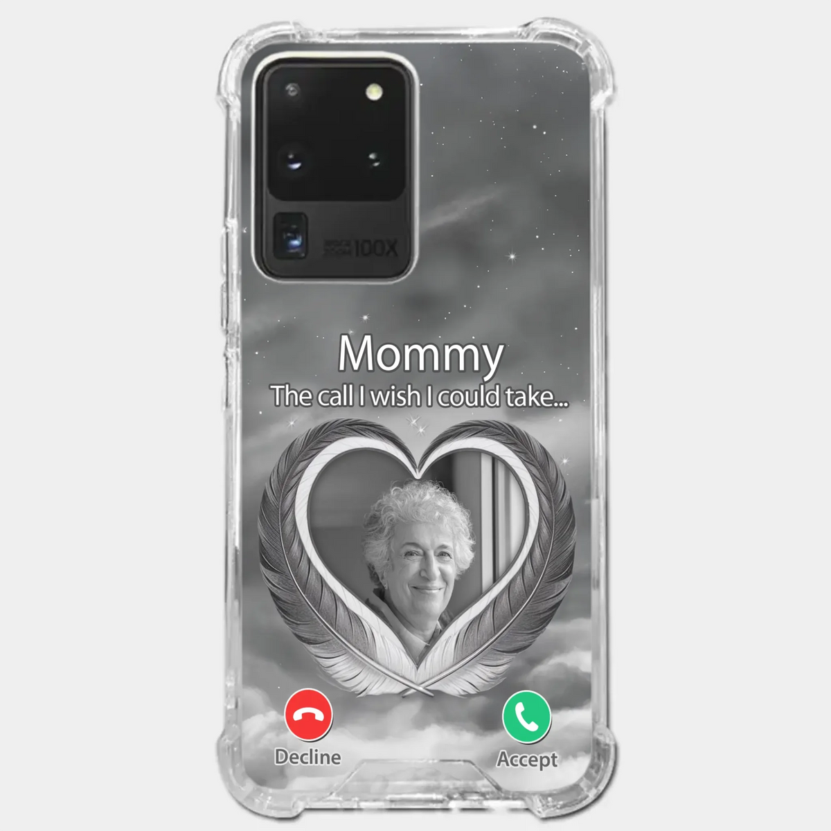 Custom Photo A Little Something To Make You Feel Connected - Memorial Personalized Custom Clear Phone Case - Sympathy Gift For Family Members