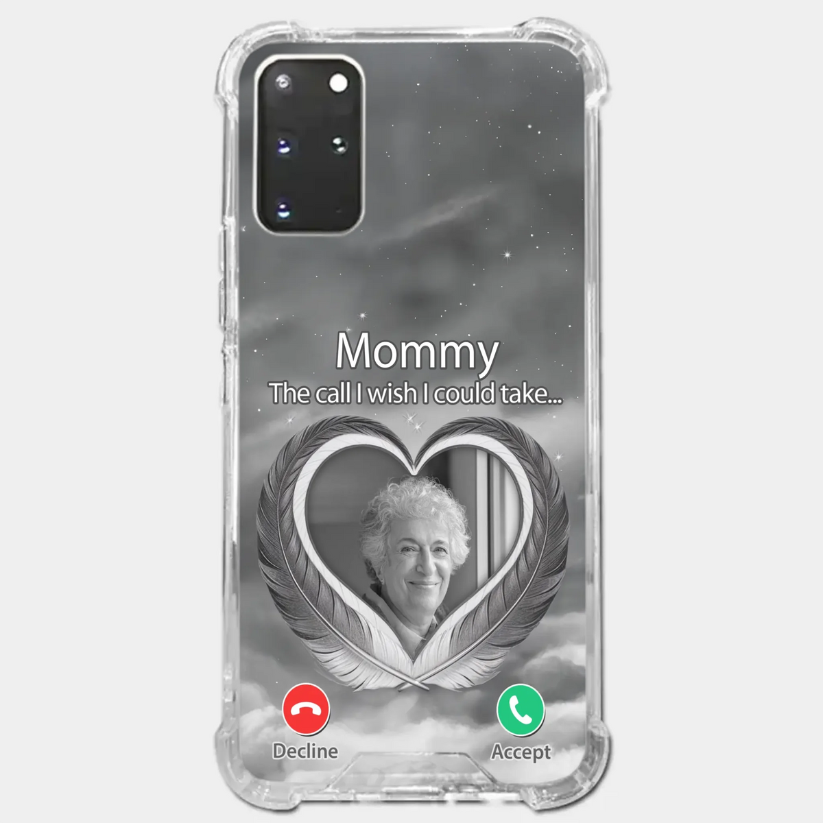 Custom Photo A Little Something To Make You Feel Connected - Memorial Personalized Custom Clear Phone Case - Sympathy Gift For Family Members