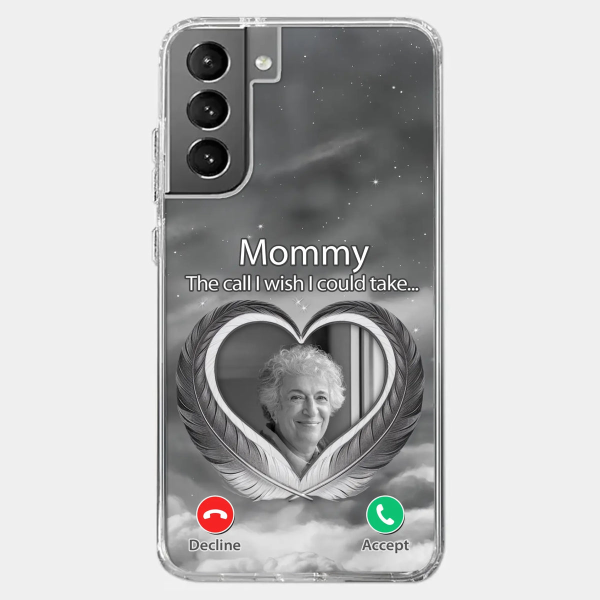 Custom Photo A Little Something To Make You Feel Connected - Memorial Personalized Custom Clear Phone Case - Sympathy Gift For Family Members