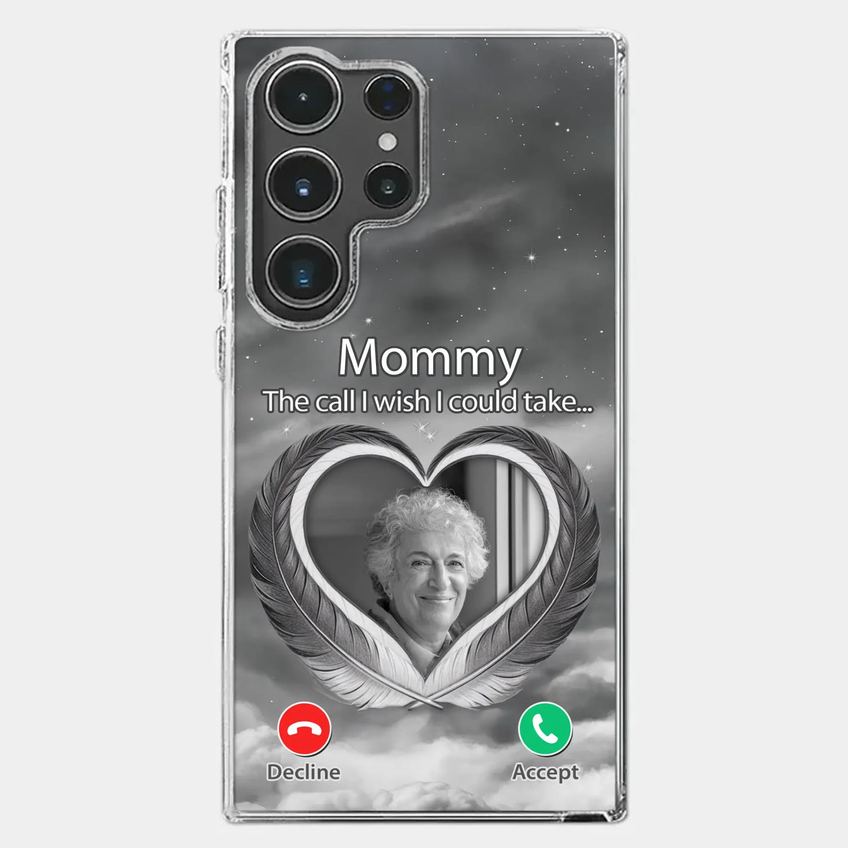 Custom Photo A Little Something To Make You Feel Connected - Memorial Personalized Custom Clear Phone Case - Sympathy Gift For Family Members