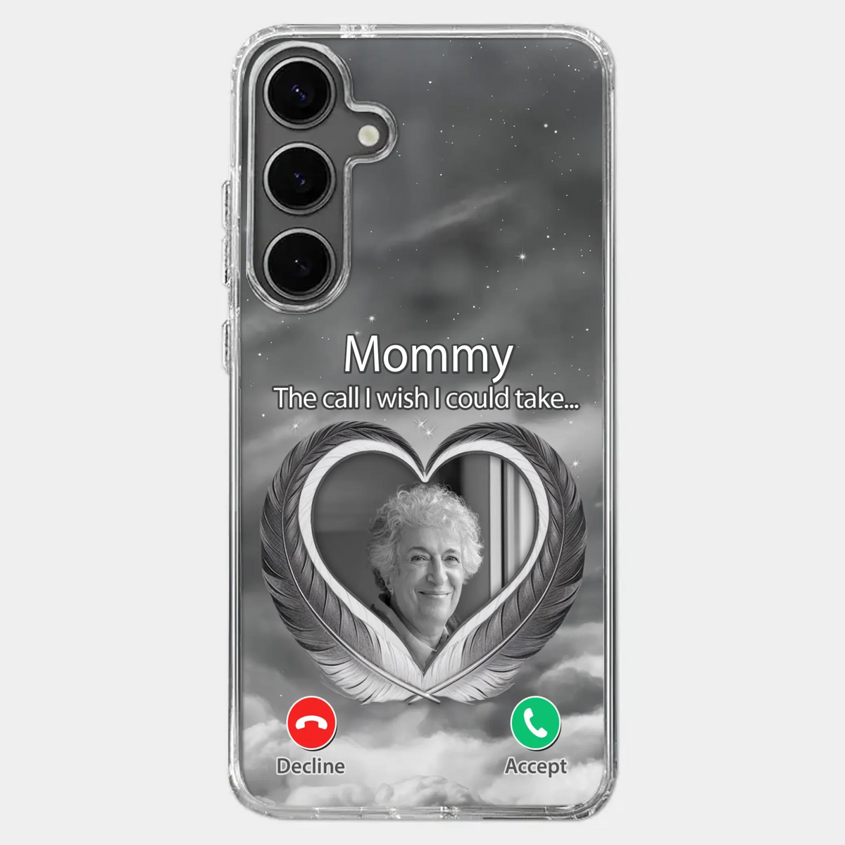 Custom Photo A Little Something To Make You Feel Connected - Memorial Personalized Custom Clear Phone Case - Sympathy Gift For Family Members