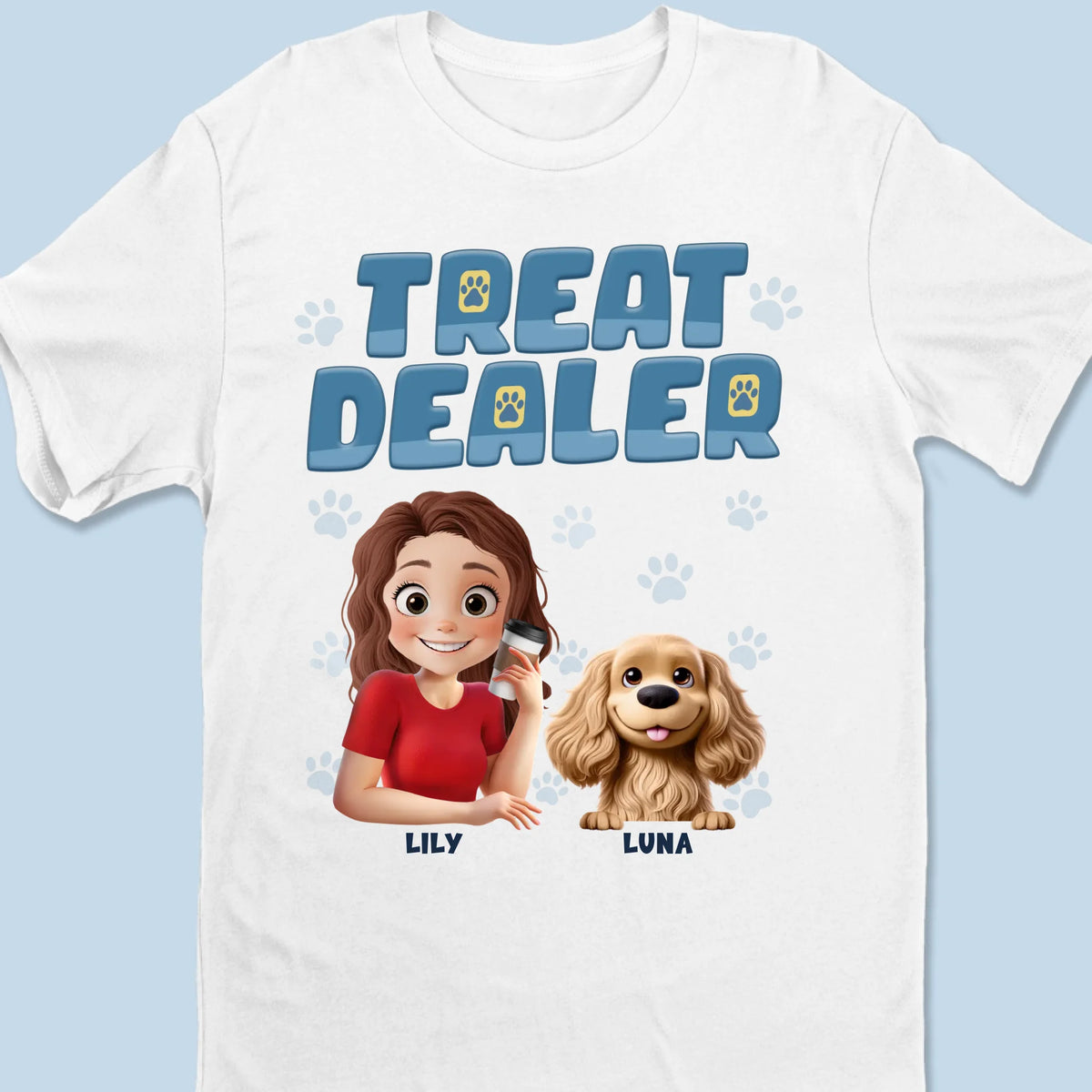 Official Treat Dealer - Dog Personalized Custom Unisex T-shirt, Premium T-shirt, Hoodie - Gift For Pet Owners, Pet Lovers