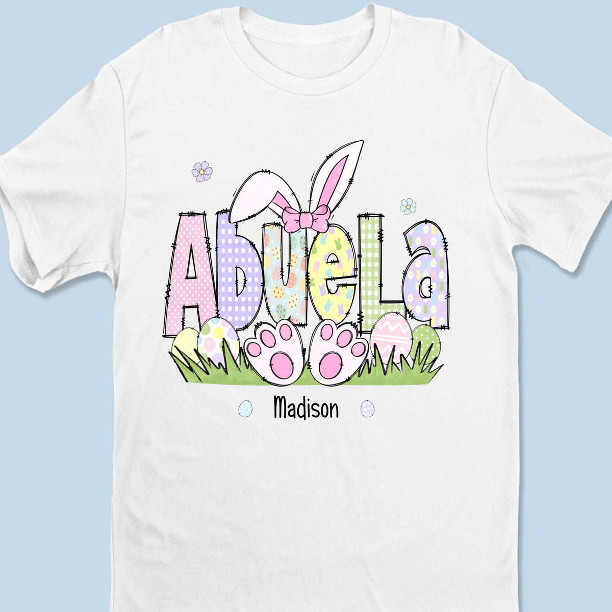 Mama’s Love Is As Soft As A Bunny - Family Personalized Custom Unisex T-shirt, Premium T-shirt, Hoodie - Easter Gift For Mom, Grandma