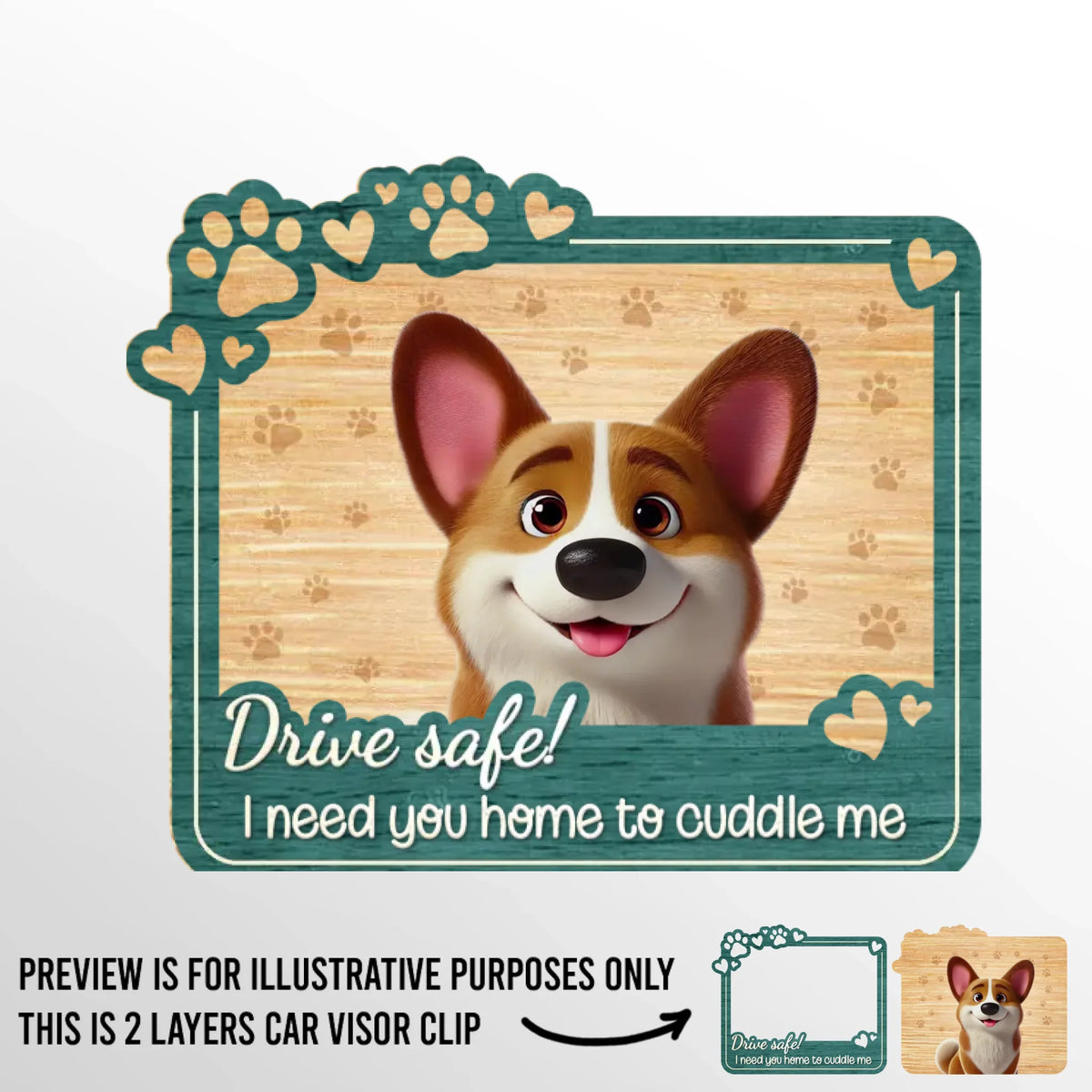 We Need You Home To Cuddle Us - Dog & Cat Personalized Custom Car Visor Clip - Gift For Pet Owners, Pet Lovers