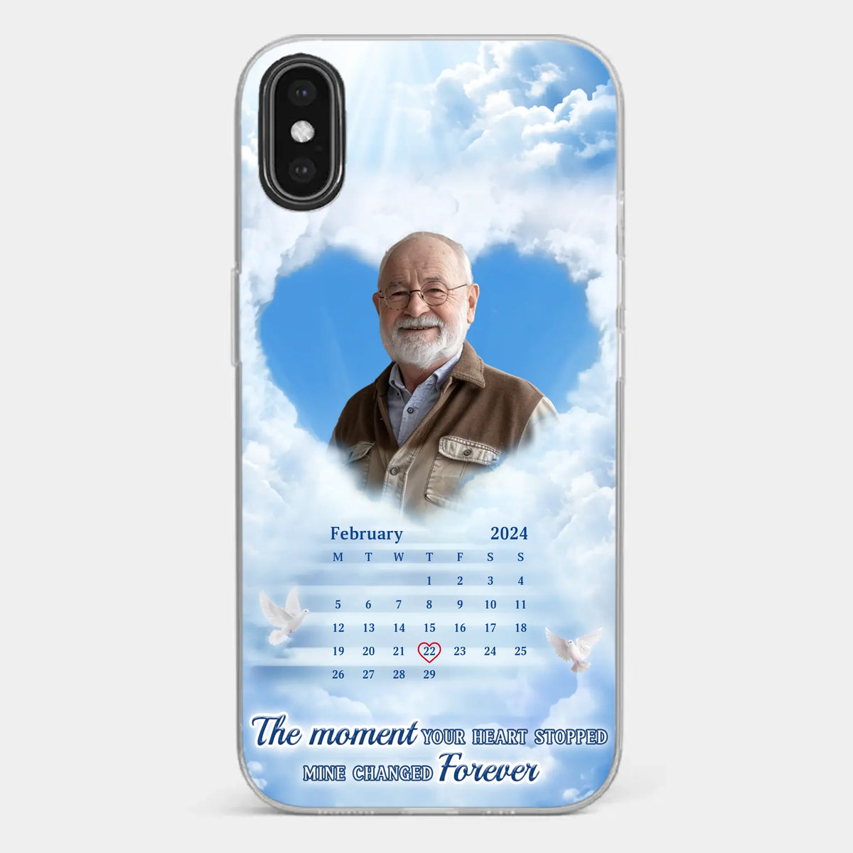 Custom Photo We Carry You With Us Always - Memorial Personalized Custom Clear Phone Case - Sympathy Gift For Family Members