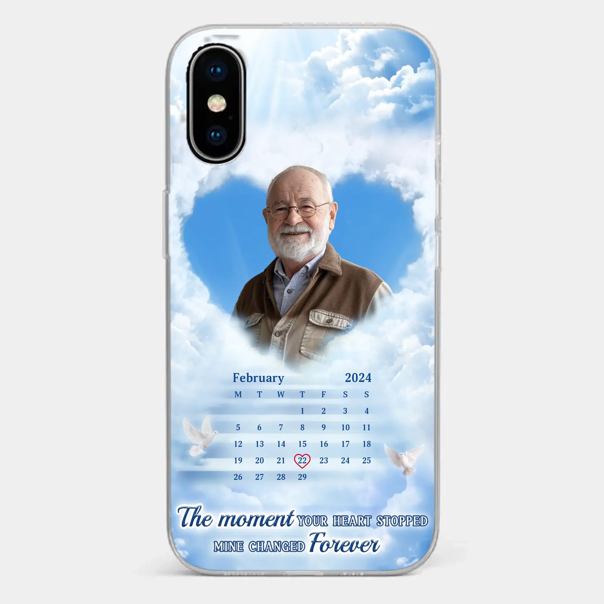 Custom Photo We Carry You With Us Always - Memorial Personalized Custom Clear Phone Case - Sympathy Gift For Family Members