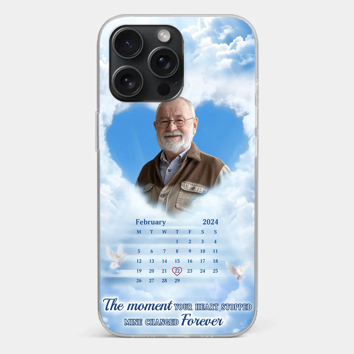 Custom Photo We Carry You With Us Always - Memorial Personalized Custom Clear Phone Case - Sympathy Gift For Family Members