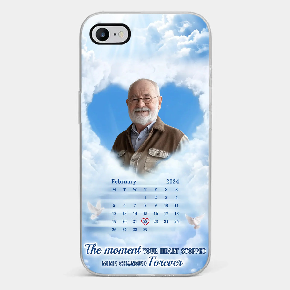 Custom Photo We Carry You With Us Always - Memorial Personalized Custom Clear Phone Case - Sympathy Gift For Family Members