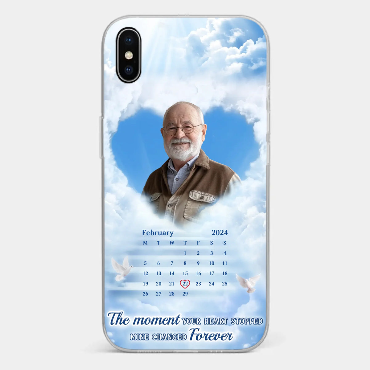Custom Photo We Carry You With Us Always - Memorial Personalized Custom Clear Phone Case - Sympathy Gift For Family Members