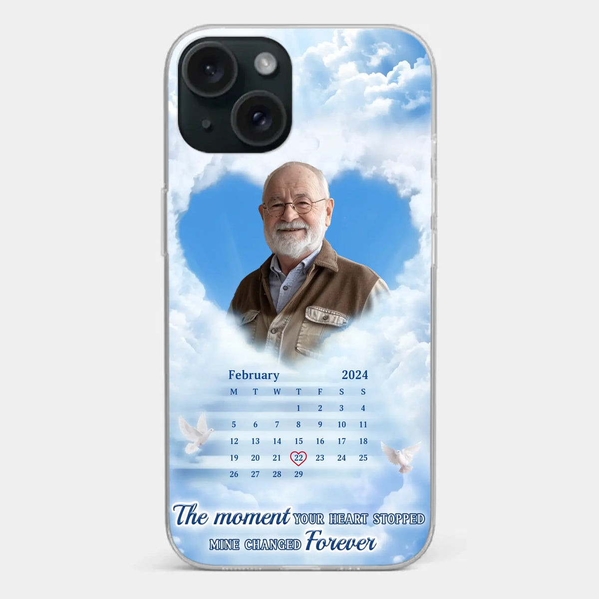 Custom Photo We Carry You With Us Always - Memorial Personalized Custom Clear Phone Case - Sympathy Gift For Family Members