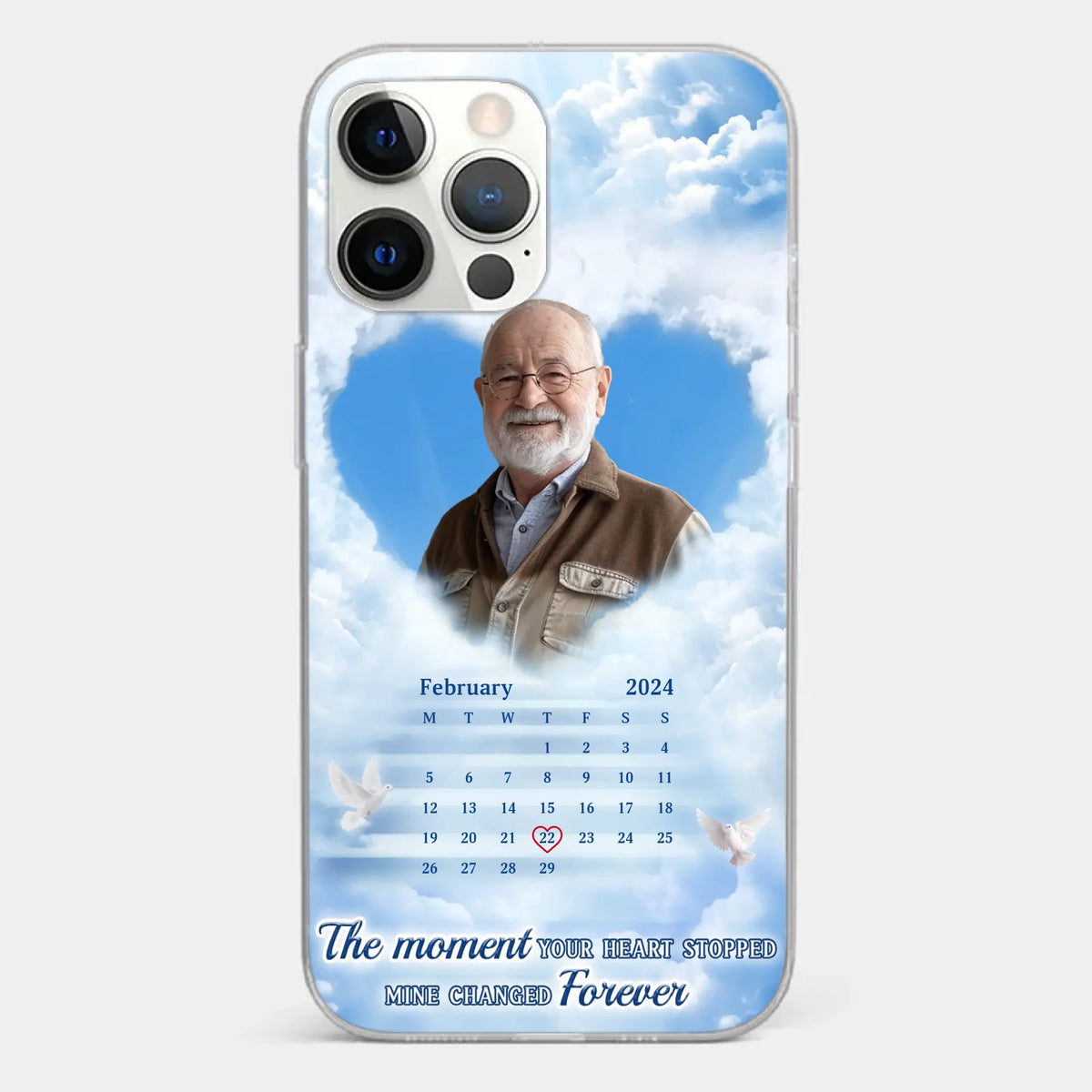 Custom Photo We Carry You With Us Always - Memorial Personalized Custom Clear Phone Case - Sympathy Gift For Family Members