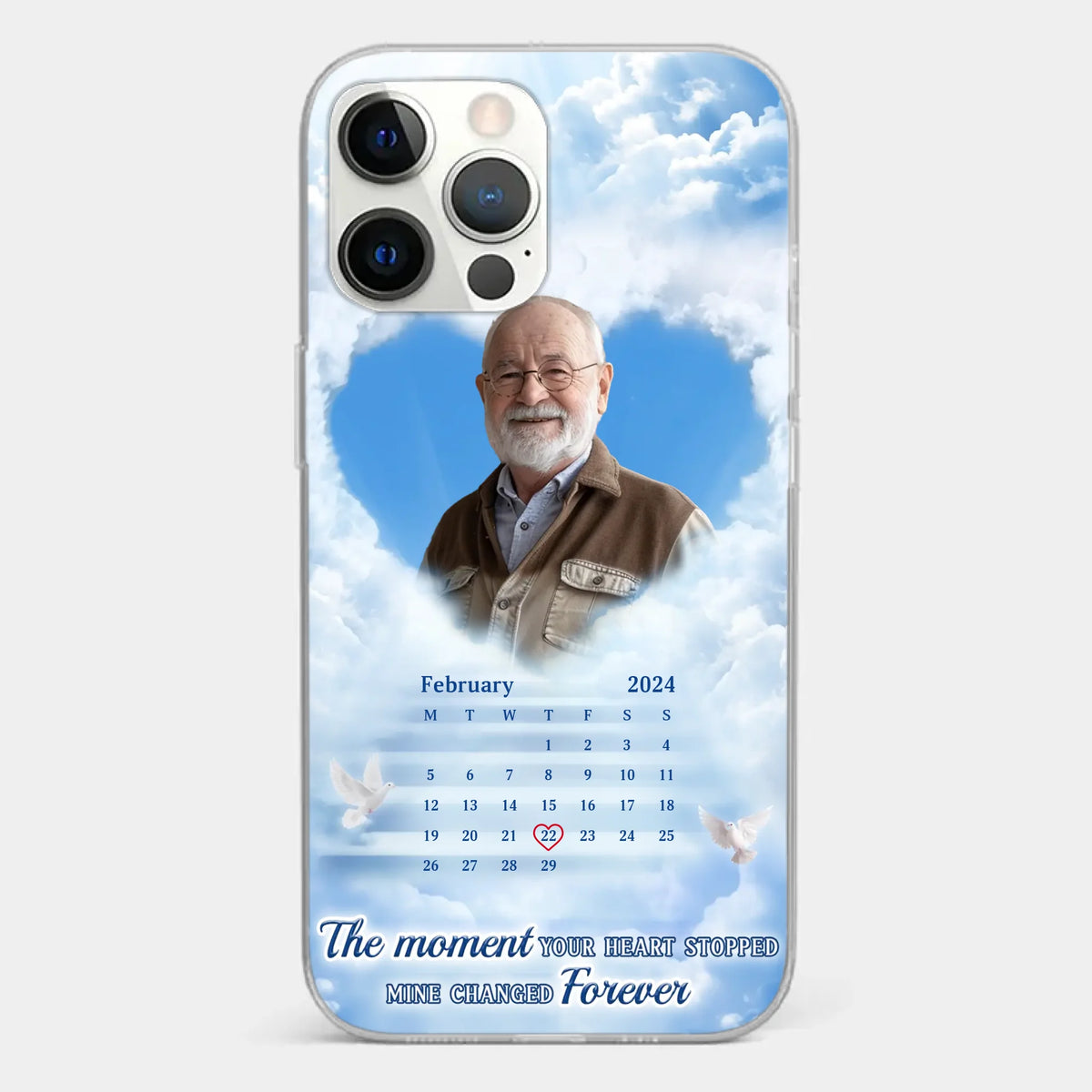 Custom Photo We Carry You With Us Always - Memorial Personalized Custom Clear Phone Case - Sympathy Gift For Family Members