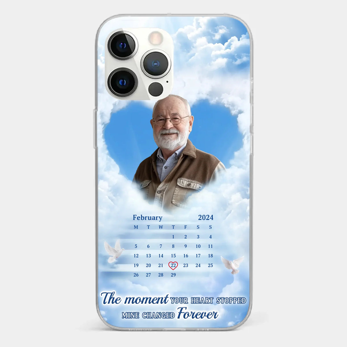 Custom Photo We Carry You With Us Always - Memorial Personalized Custom Clear Phone Case - Sympathy Gift For Family Members