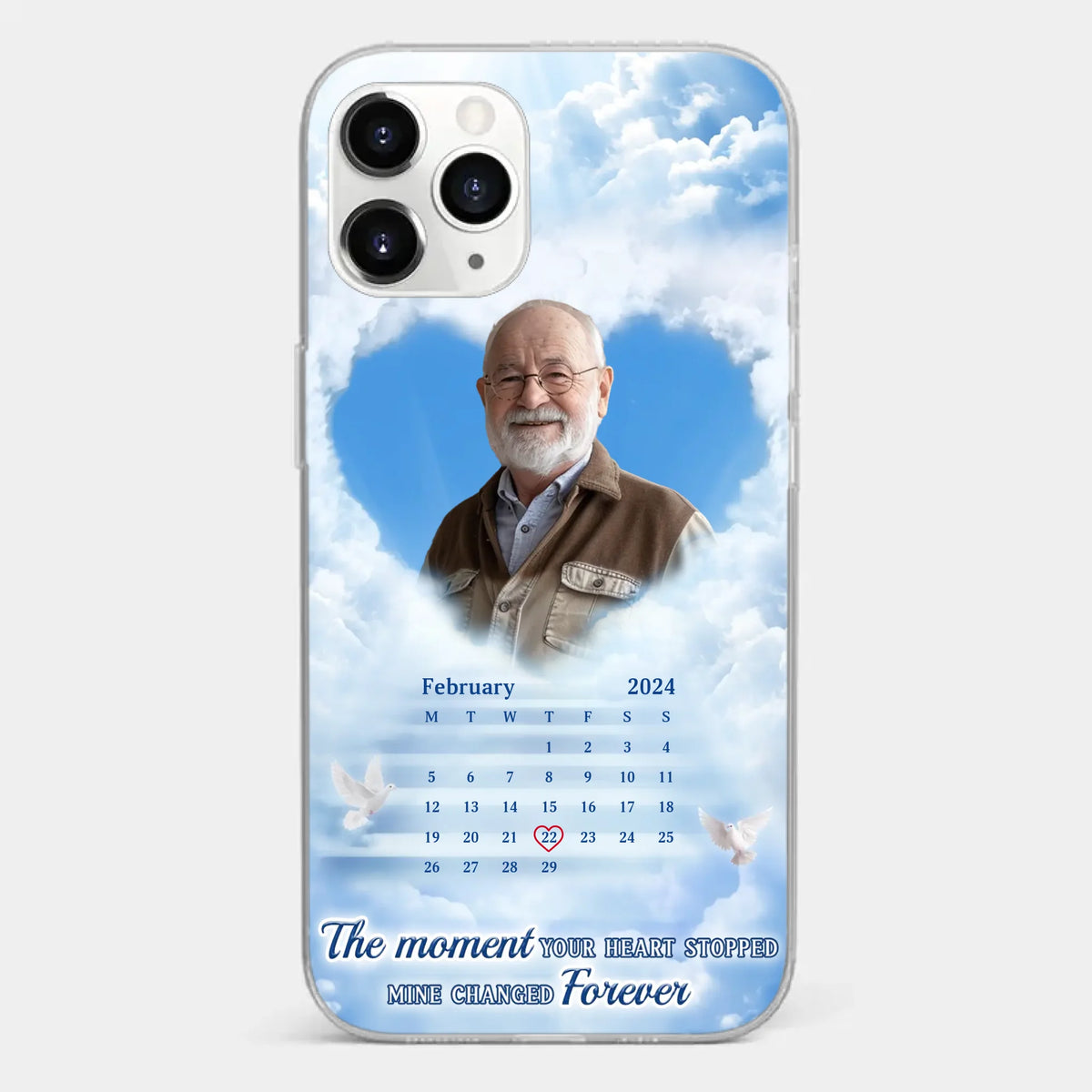 Custom Photo We Carry You With Us Always - Memorial Personalized Custom Clear Phone Case - Sympathy Gift For Family Members