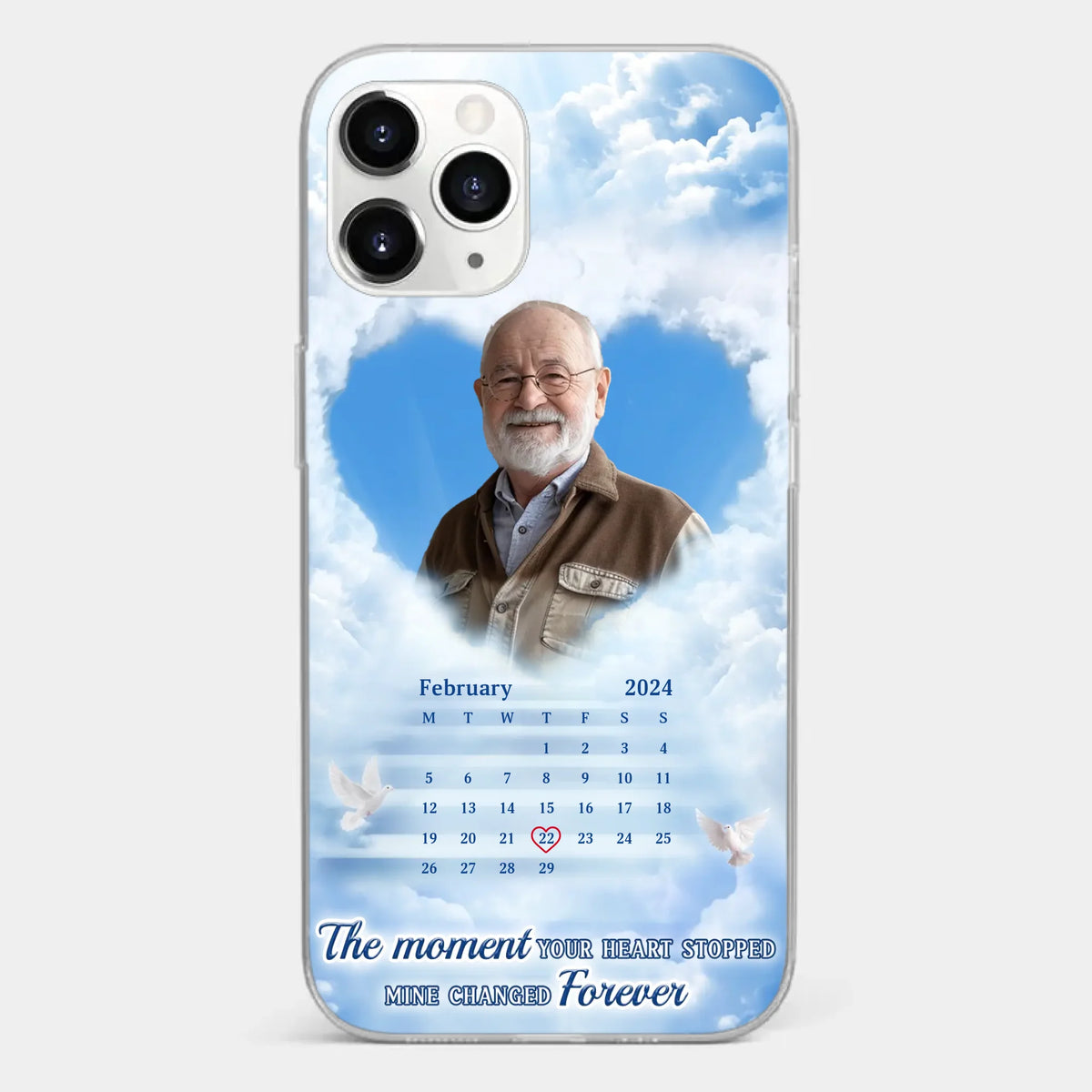 Custom Photo We Carry You With Us Always - Memorial Personalized Custom Clear Phone Case - Sympathy Gift For Family Members