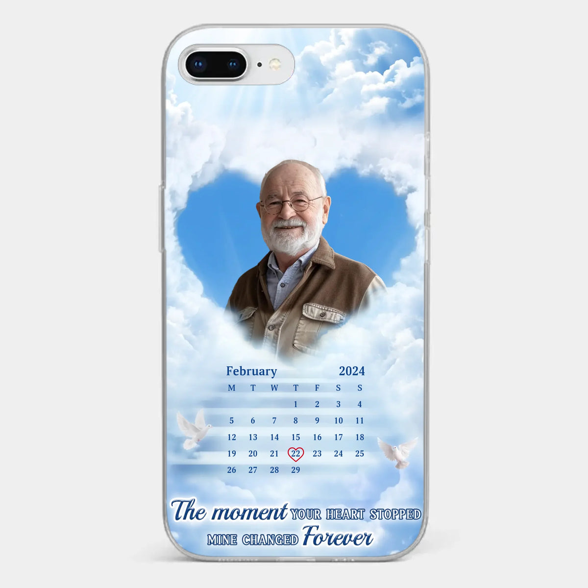 Custom Photo We Carry You With Us Always - Memorial Personalized Custom Clear Phone Case - Sympathy Gift For Family Members