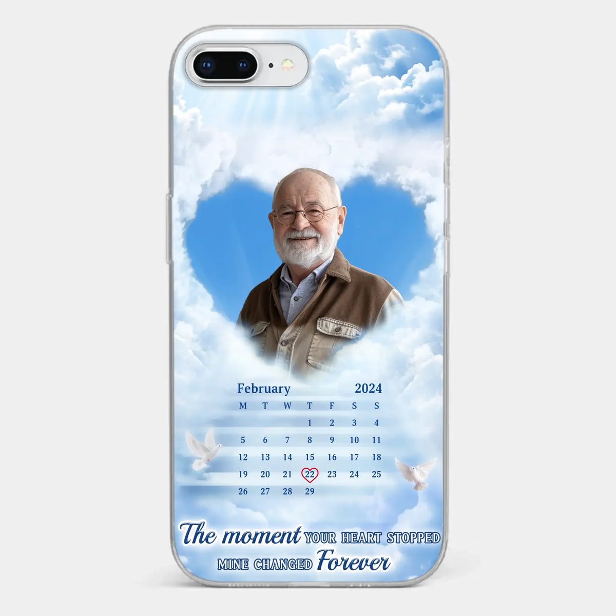 Custom Photo We Carry You With Us Always - Memorial Personalized Custom Clear Phone Case - Sympathy Gift For Family Members