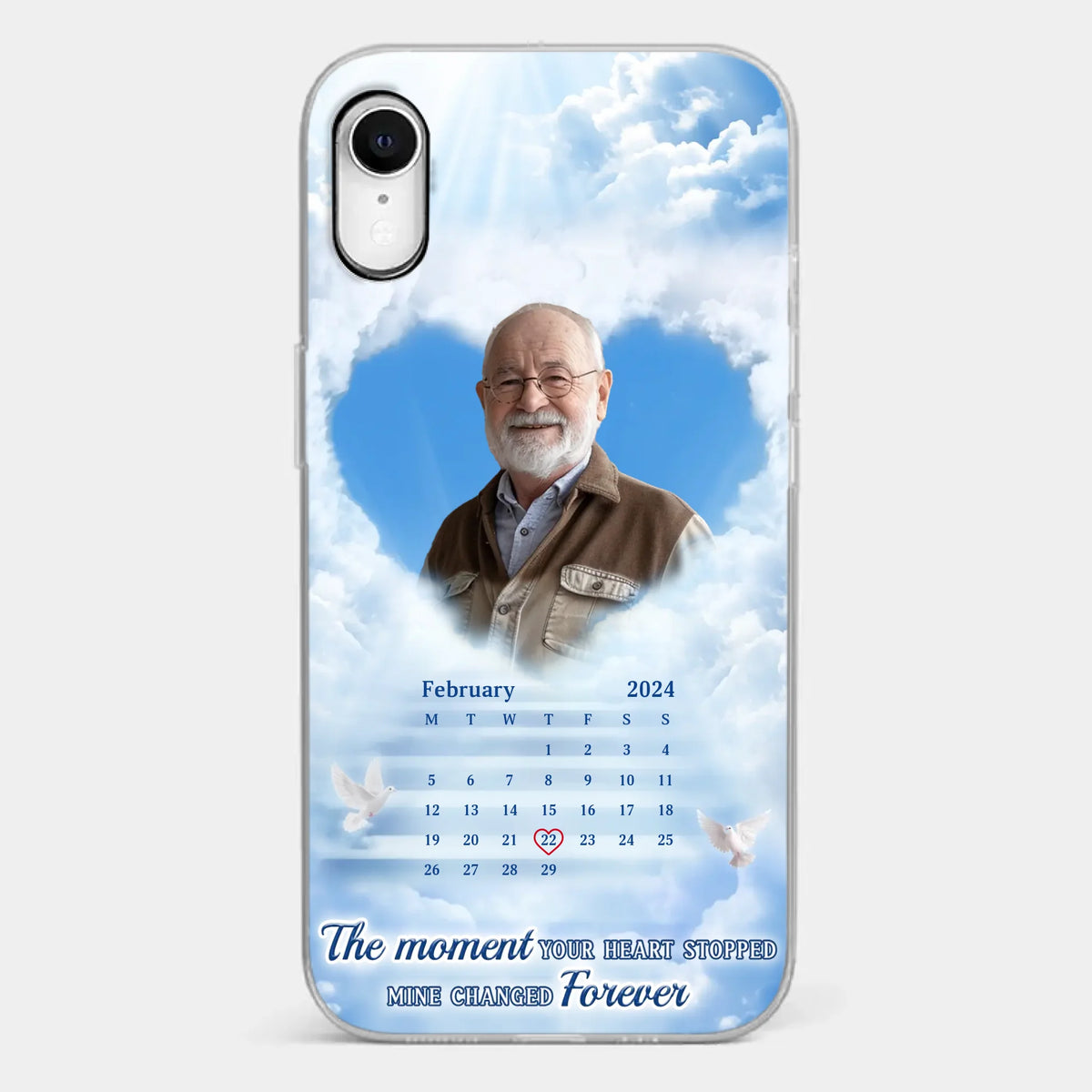 Custom Photo We Carry You With Us Always - Memorial Personalized Custom Clear Phone Case - Sympathy Gift For Family Members