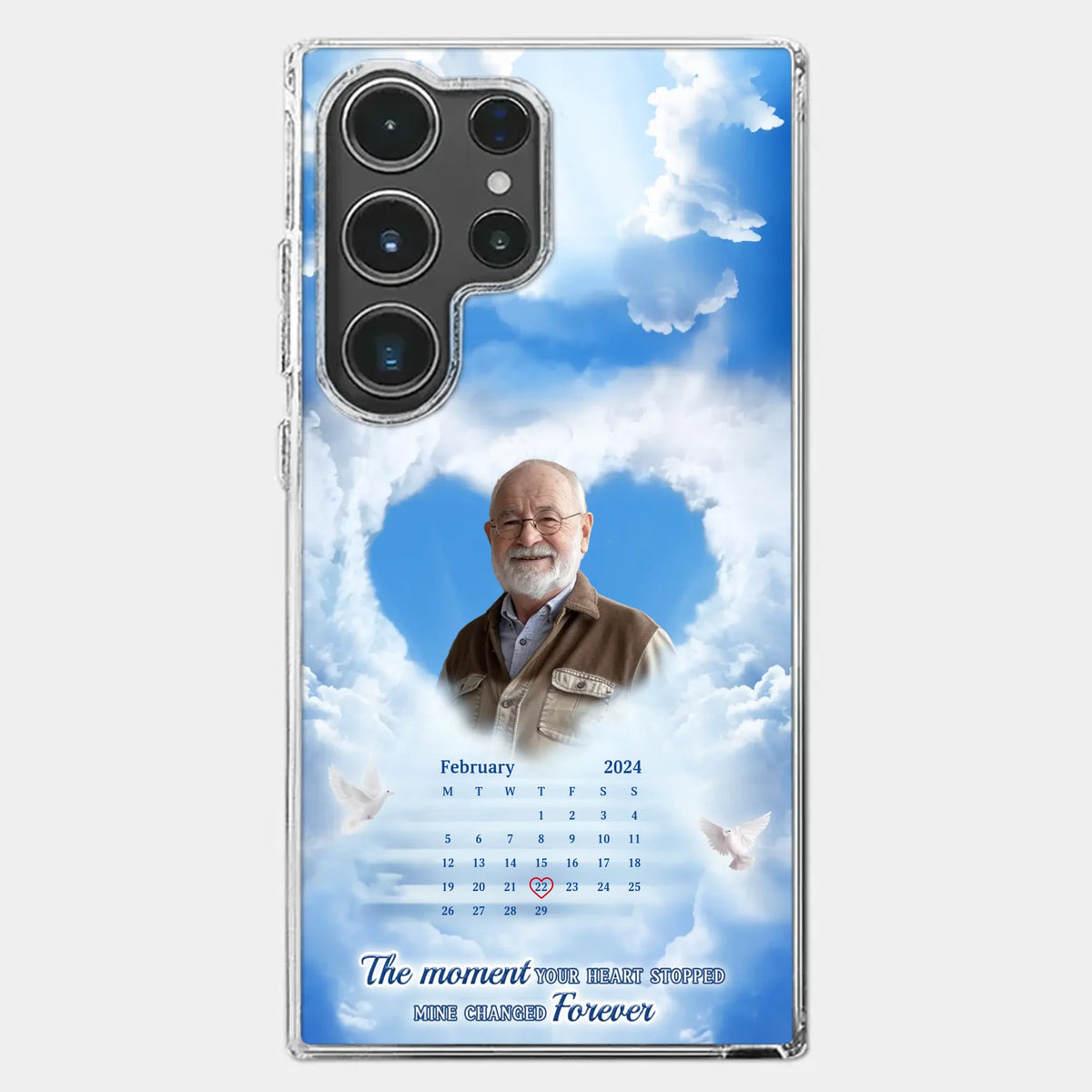 Custom Photo We Carry You With Us Always - Memorial Personalized Custom Clear Phone Case - Sympathy Gift For Family Members