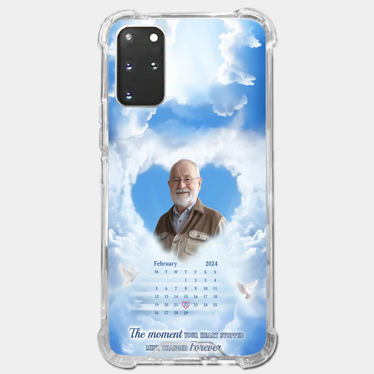 Custom Photo We Carry You With Us Always - Memorial Personalized Custom Clear Phone Case - Sympathy Gift For Family Members