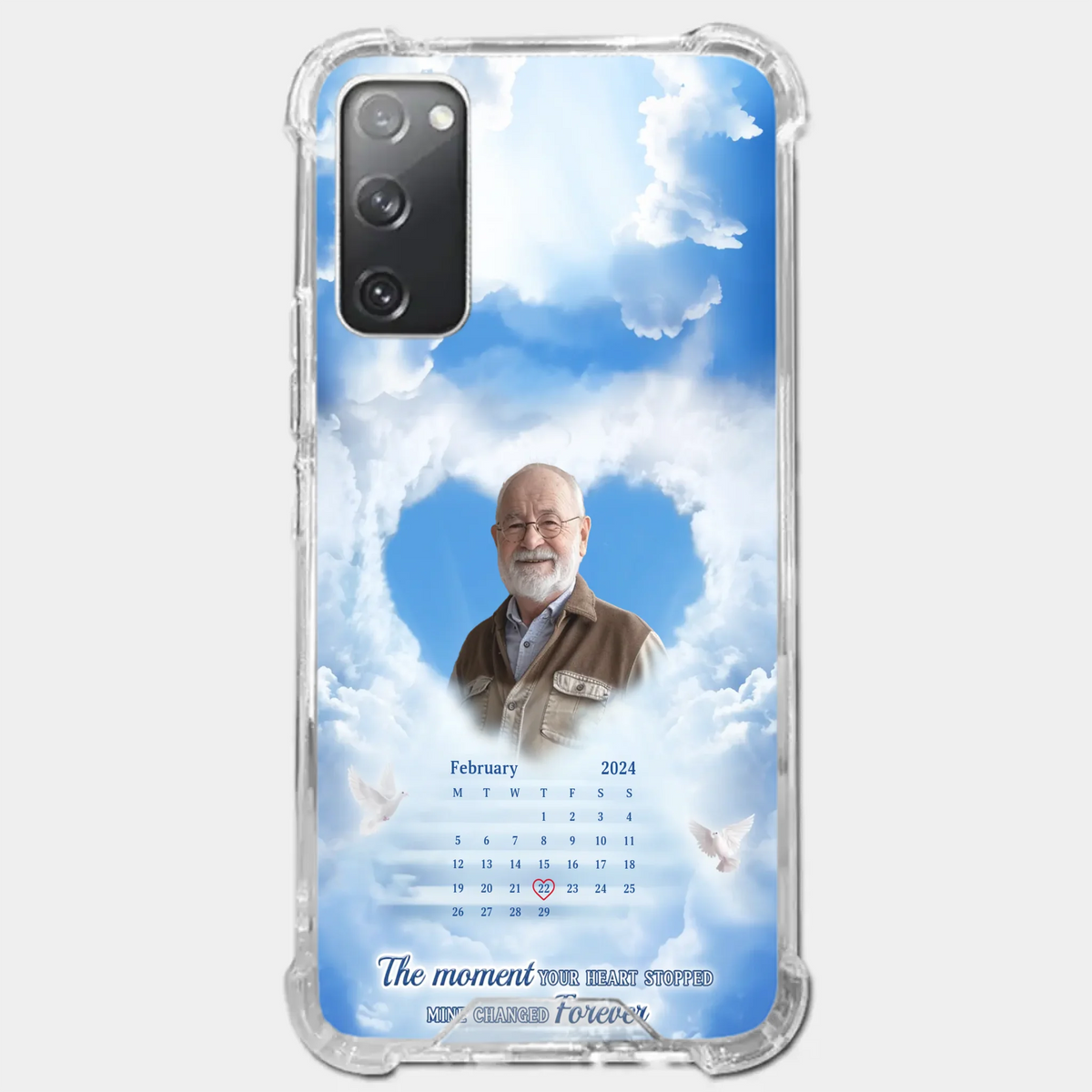 Custom Photo We Carry You With Us Always - Memorial Personalized Custom Clear Phone Case - Sympathy Gift For Family Members