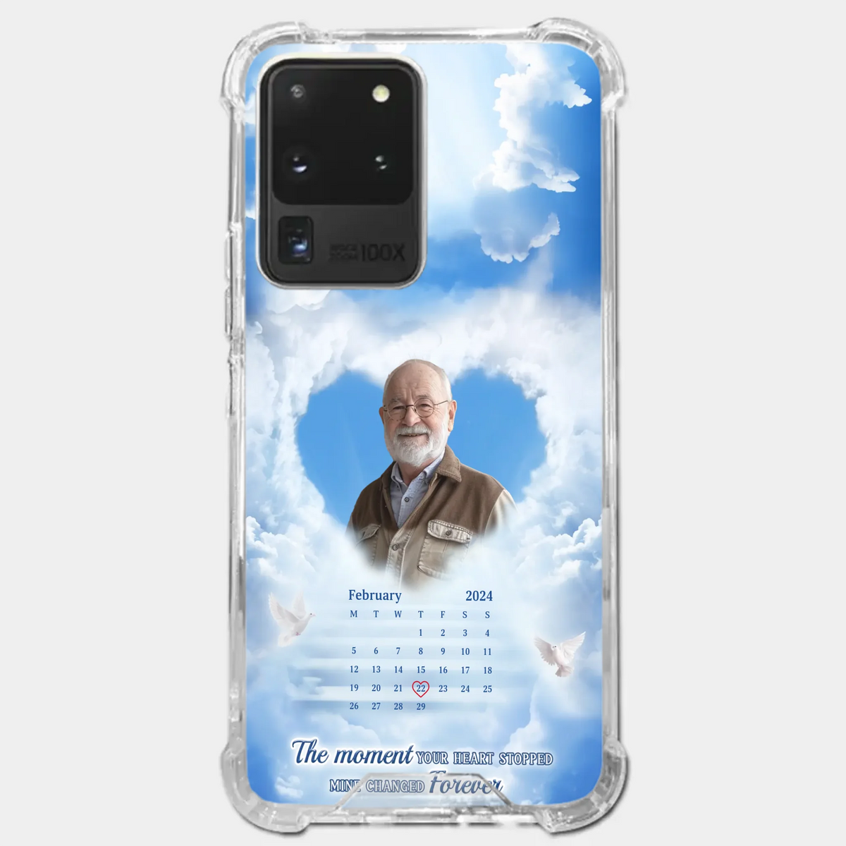 Custom Photo We Carry You With Us Always - Memorial Personalized Custom Clear Phone Case - Sympathy Gift For Family Members