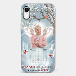 Custom Photo In Our Hearts, You Live On - Memorial Personalized Custom Clear Phone Case - Sympathy Gift For Family Members