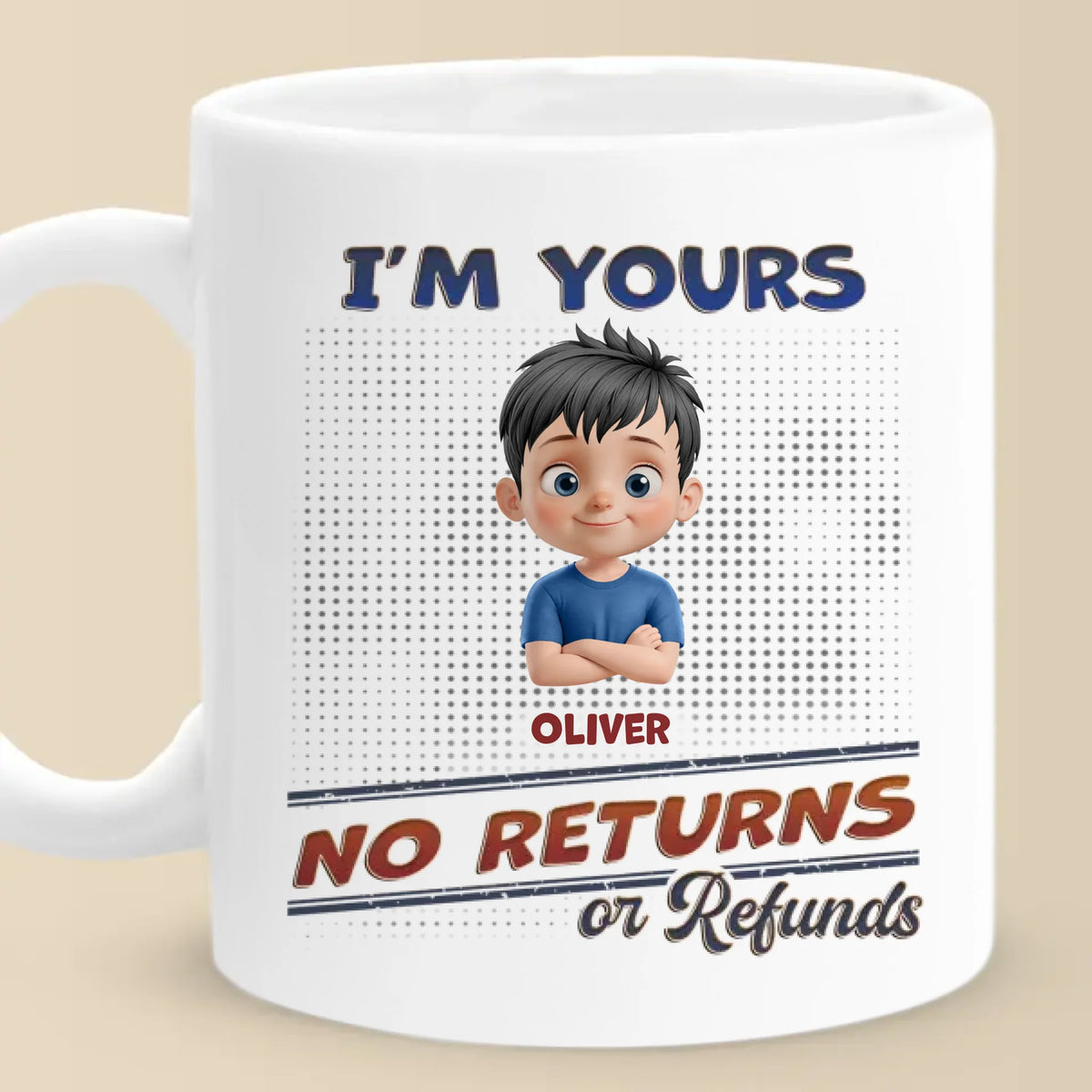 Handpicked With Love, Just For You - Family Personalized Custom Mug - Mother's Day Gift For Mom, Grandma