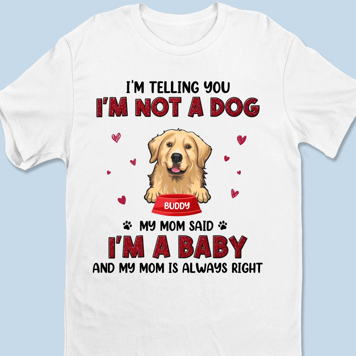 Happiness Is A Wagging Tail - Dog Personalized Custom Unisex T-shirt, Premium T-shirt, Hoodie - Gift For Pet Owners, Pet Lovers