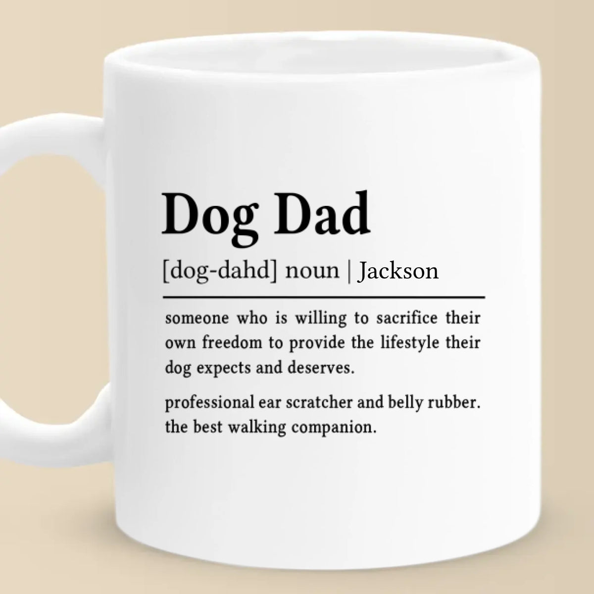 The Best Walking Companion - Dog Personalized Custom Mug - Gift For Pet Owners, Pet Lovers