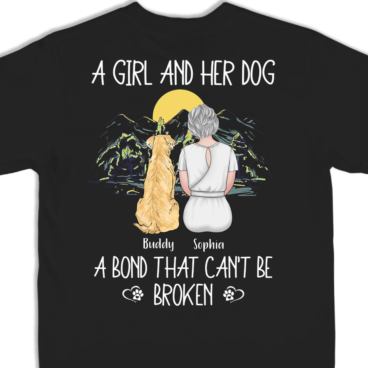 Loyal Hearts Come With Wagging Tails - Dog Personalized Custom Back Printed Unisex T-shirt, Hoodie, Sweatshirt - Gift For Pet Owners, Pet Lovers