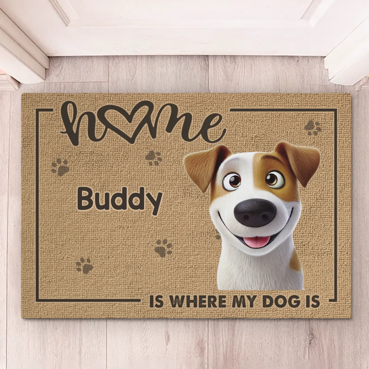 This House Is Run By Paws And Ruled By Chaos - Dog & Cat Personalized Custom Home Decor Decorative Mat - House Warming Gift For Pet Owners, Pet Lovers