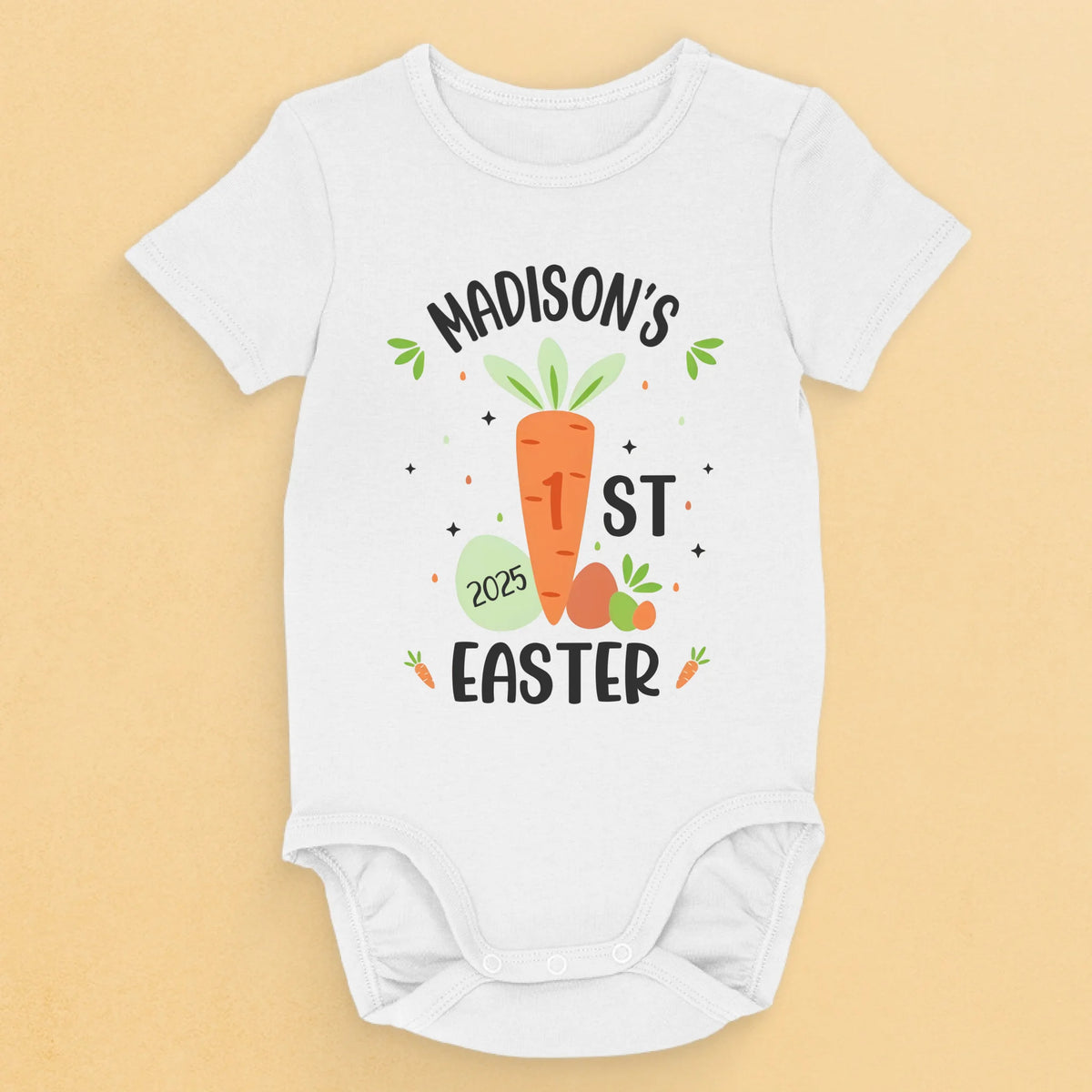 My First Easter Adventure - Family Personalized Custom Baby Onesie - Easter Gift For Baby Kids, Newborn Baby