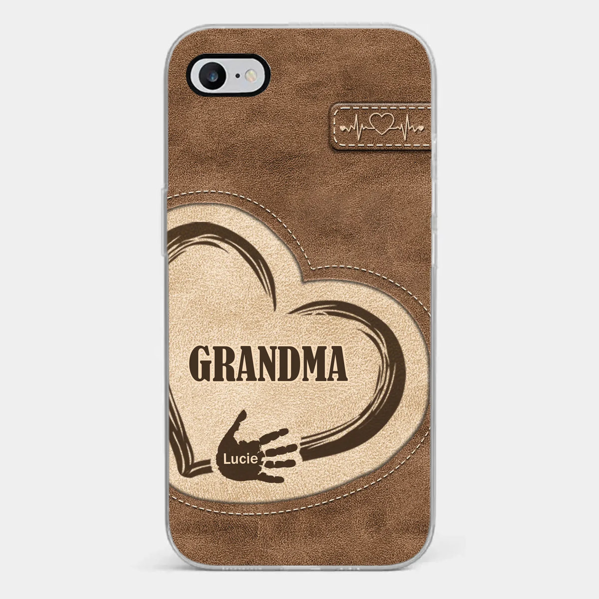 The Heart Of Our Home Is Family - Family Personalized Custom Clear Phone Case - Gift For Family Members