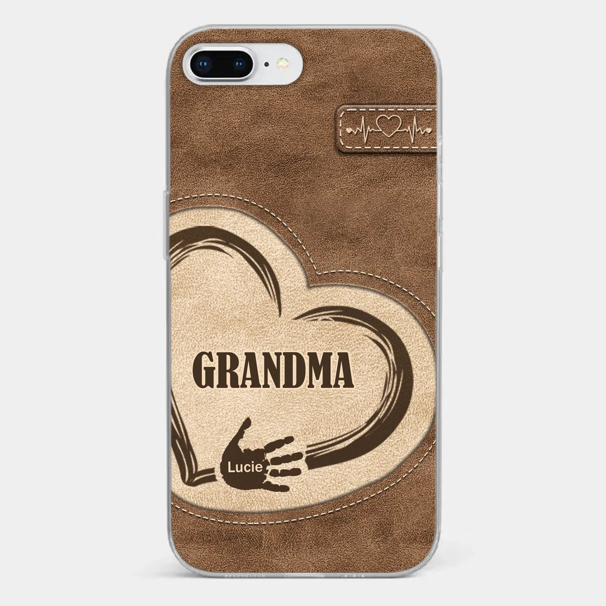 The Heart Of Our Home Is Family - Family Personalized Custom Clear Phone Case - Gift For Family Members