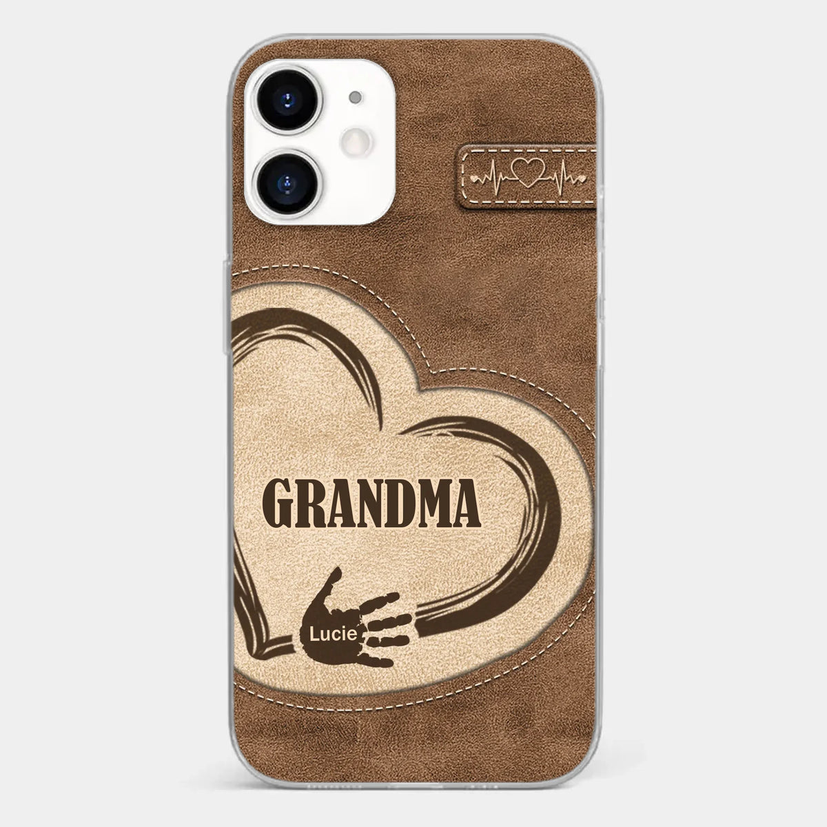The Heart Of Our Home Is Family - Family Personalized Custom Clear Phone Case - Gift For Family Members