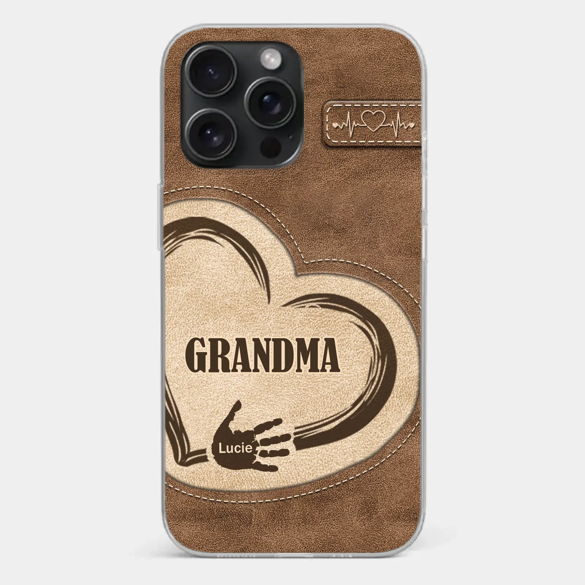 The Heart Of Our Home Is Family - Family Personalized Custom Clear Phone Case - Gift For Family Members