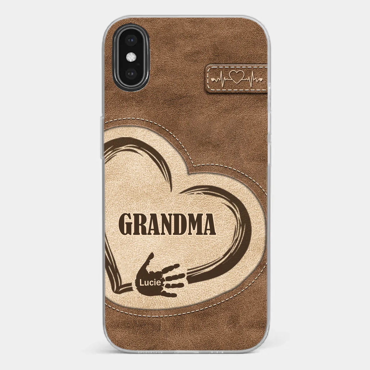 The Heart Of Our Home Is Family - Family Personalized Custom Clear Phone Case - Gift For Family Members