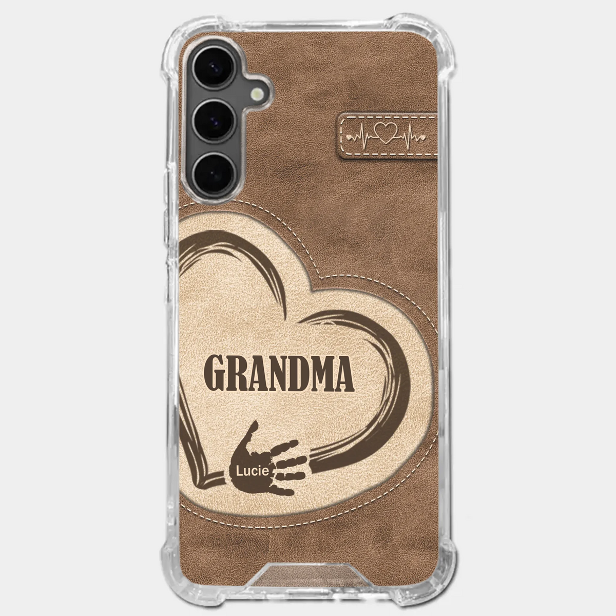 The Heart Of Our Home Is Family - Family Personalized Custom Clear Phone Case - Gift For Family Members