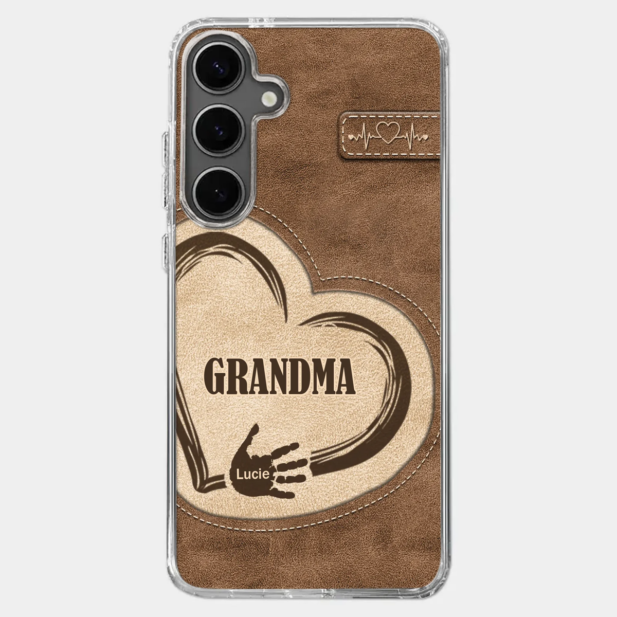 The Heart Of Our Home Is Family - Family Personalized Custom Clear Phone Case - Gift For Family Members