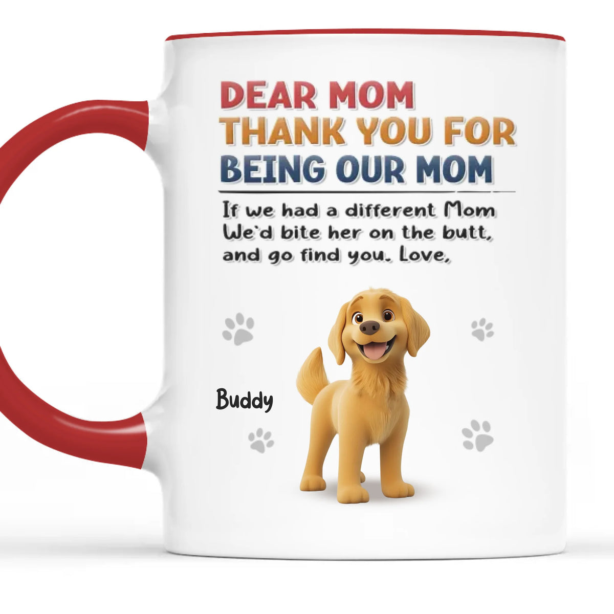 Less Talk, More Belly Rubs - Dog Personalized Custom Accent Mug - Gift For Pet Owners, Pet Lovers