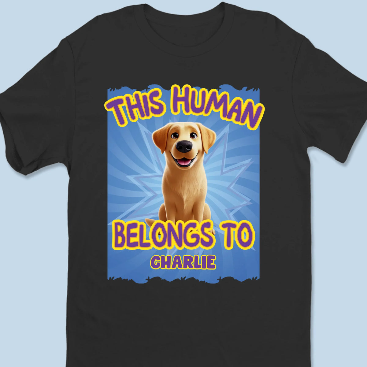 This Human Has Been Adopted By Me - Dog Personalized Custom Unisex T-shirt, Premium T-shirt, Hoodie - Gift For Pet Owners, Pet Lovers