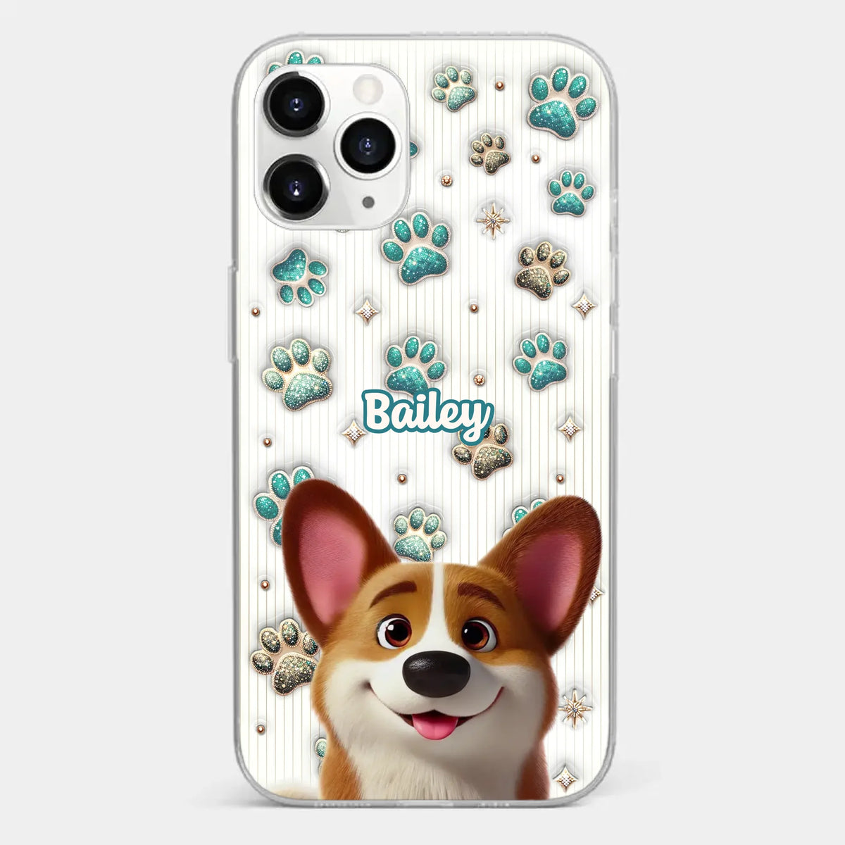 Where There’s A Dog, There’s A Way - Dog Personalized Custom 3D Inflated Effect Printed Clear Phone Case - Gift For Pet Owners, Pet Lover