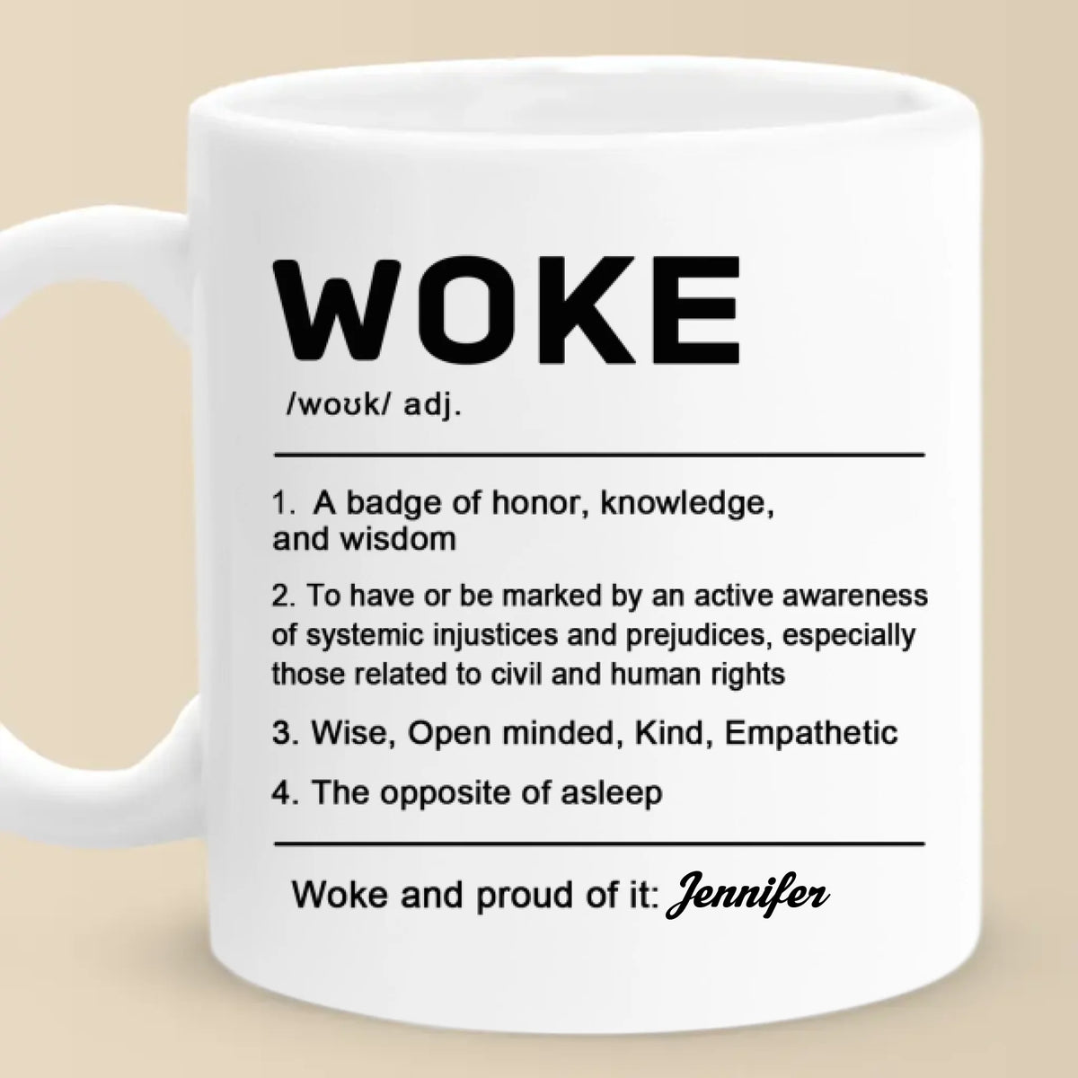 A Badge Of Honor - Affirmation Personalized Custom Mug - Gift For Yourself