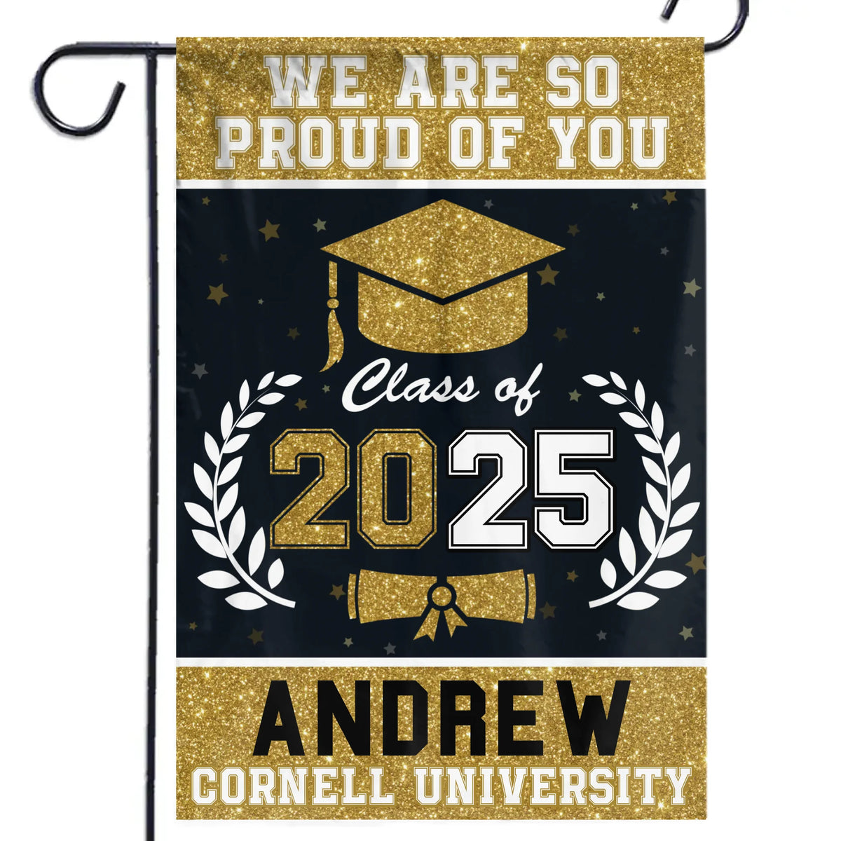 We Are So Proud Of You - Family Personalized Custom Flag - Graduation Gift For Family Members, Siblings, Brothers, Sisters