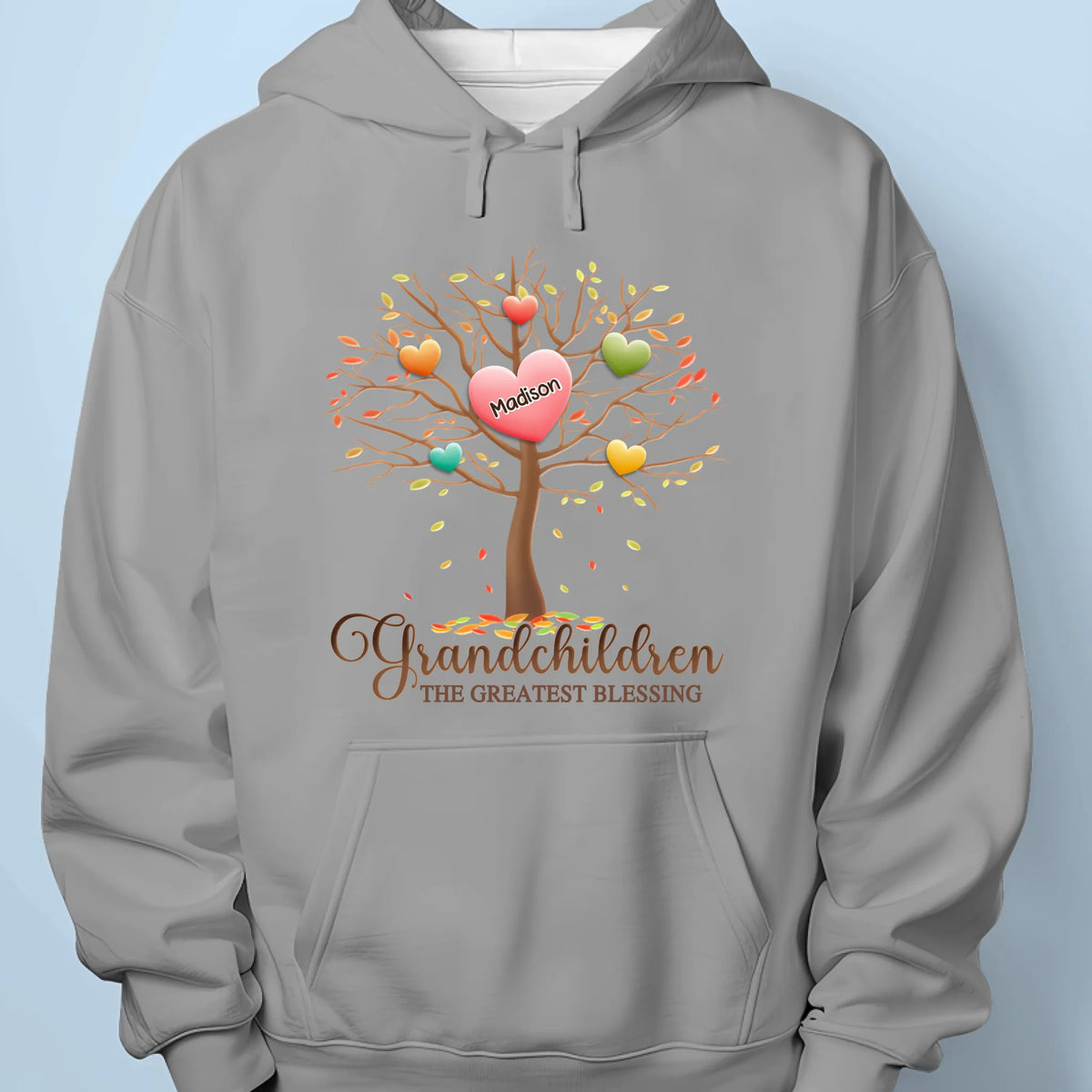 A Grandparent’s Love Grows Forever - Family Personalized Custom Unisex T-shirt, Premium T-shirt, Hoodie - Gift For Grandma, Grandpa, Grandkid