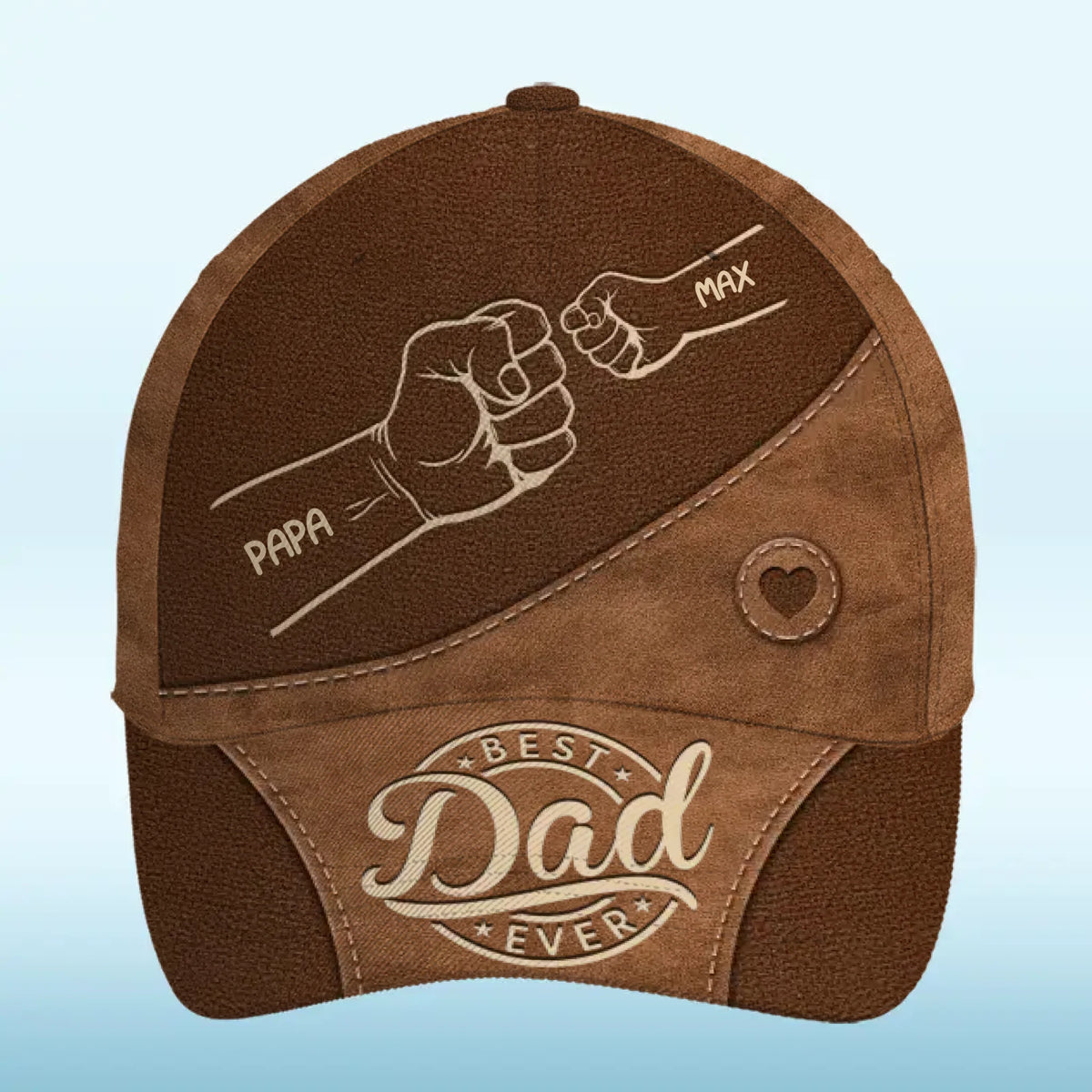 My First Superhero - Family Personalized Custom Hat, All Over Print Classic Cap - Father's Day, Gift For Dad, Grandpa