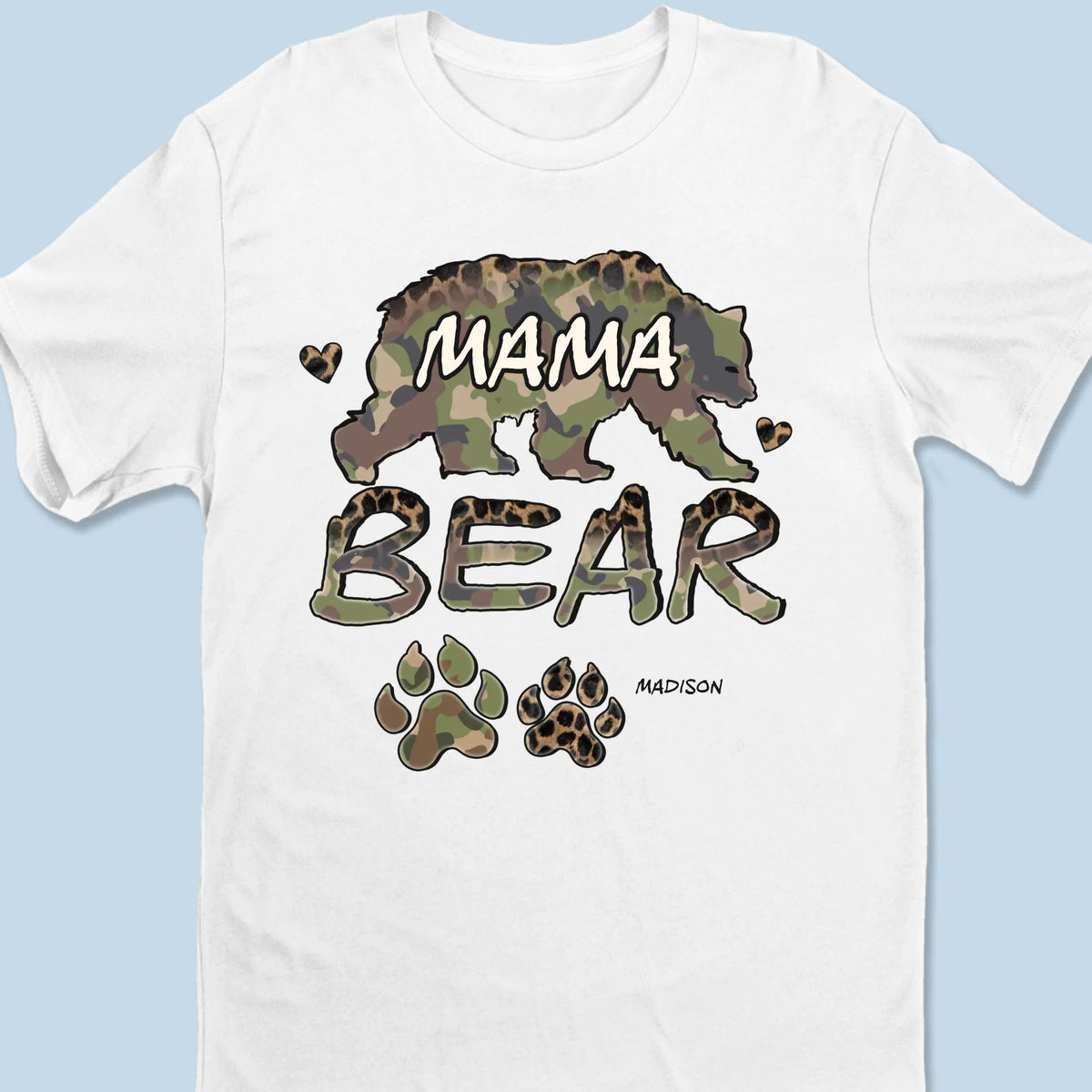 Wild, Strong, And Mama Bear Tough -  Family Personalized Custom Unisex T-shirt, Premium T-shirt, Hoodie - Mother's Day, Gift For Mom, Grandma